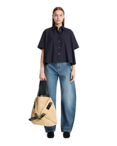 Blue Trapeze Shirt | PDP | Antonia