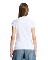 White Anagram Cotton T-Shirt | PDP | Antonia