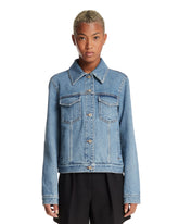 Blue Anagram Denim Jacket | PDP | Antonia