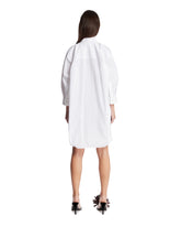 White Draped Cotton Dress | PDP | Antonia