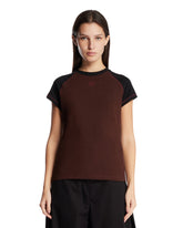 T-Shirt In Cotone Anagram Marrone | PDP | Antonia