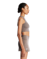 LOEWE x On Brown Striped Sports Top | PDP | Antonia