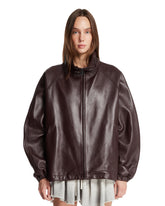 Purple Leather Bomber | PDP | Antonia