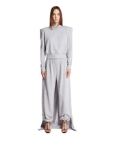 Felpa Con Sciarpa Integrata Grigia | PDP | Antonia