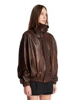 Brown Aviator Leather Jacket | PDP | Antonia