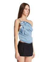 Blue Denim One-Shoulder Top | PDP | Antonia