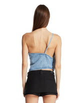 Blue Denim One-Shoulder Top | PDP | Antonia