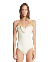 Costume Intero Scultoreo Bianco | PDP | Antonia