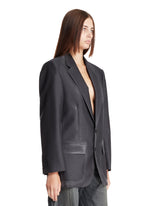 Gray Single-Breasted Blazer | PDP | Antonia