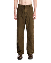 Green Jeans with Reinforced Panels | PDP | Antonia