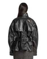 Black Waxed Cotton Jacket | PDP | Antonia