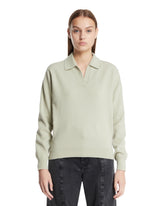 Green Long-Sleeve Polo | PDP | Antonia