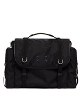 Black High Tech Messenger Bag | PDP | Antonia