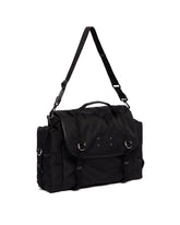 Black High Tech Messenger Bag | PDP | Antonia