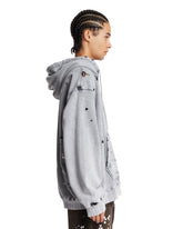 Gray Studded Sweatshirt | PDP | Antonia