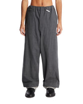 Gray Elastic Waist Trousers | PDP | Antonia