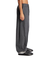 Gray Elastic Waist Trousers | PDP | Antonia