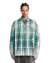 Green Printed Check Shirt | PDP | Antonia