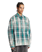 Green Printed Check Shirt | PDP | Antonia
