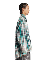 Green Printed Check Shirt | PDP | Antonia
