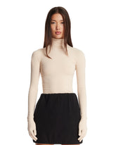 Top A Collo Alto Con Guanti Beige | PDP | Antonia