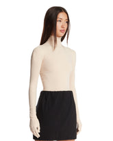 Top A Collo Alto Con Guanti Beige | PDP | Antonia