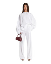 Pantaloni In Cotone Bianchi | PDP | Antonia