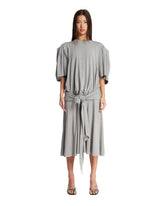 Gray Cotton Midi Dress | PDP | Antonia