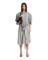 Gray Cotton Midi Dress | PDP | Antonia