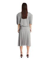 Gray Cotton Midi Dress | PDP | Antonia