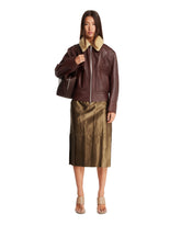 Gonna Wrapped Midi In Seta Verde | PDP | Antonia