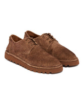 Brown Suede Derby Shoes | PDP | Antonia