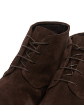 Dark Brown Sancrispa High Pomice Ankle Boots | PDP | Antonia