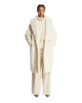White Teddy Bear Icon Coat | PDP | Antonia