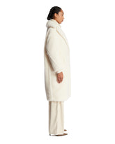 White Teddy Bear Icon Coat | PDP | Antonia