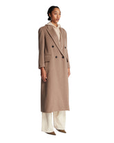 Beige Cashmere Drap Coat | PDP | Antonia