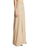 Beige Wide-Leg Trousers | PDP | Antonia