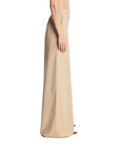 Beige Wide-Leg Trousers | PDP | Antonia