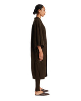 Brown Wool and Cashmere Wrap Cardigan | PDP | Antonia