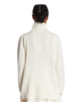 White Oversized Cashmere Turtleneck | PDP | Antonia