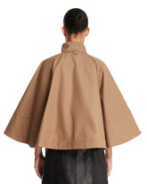 Beige Crop Cape | PDP | Antonia
