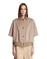 Beige Bomber Cape | PDP | Antonia