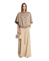 Beige Bomber Cape | PDP | Antonia