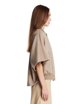 Beige Bomber Cape | PDP | Antonia