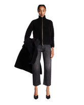 Black Alpaca and Wool Boucle Cardigan | PDP | Antonia