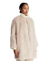 White Faux Fur Effect Coat | PDP | Antonia