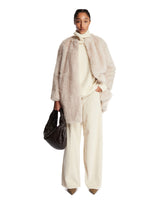 White Faux Fur Effect Coat | PDP | Antonia