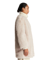 White Faux Fur Effect Coat | PDP | Antonia