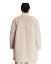 White Faux Fur Effect Coat | PDP | Antonia