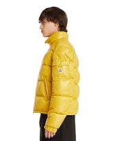 Yellow Levitha Short Down Jacket with Hood | PDP | Antonia